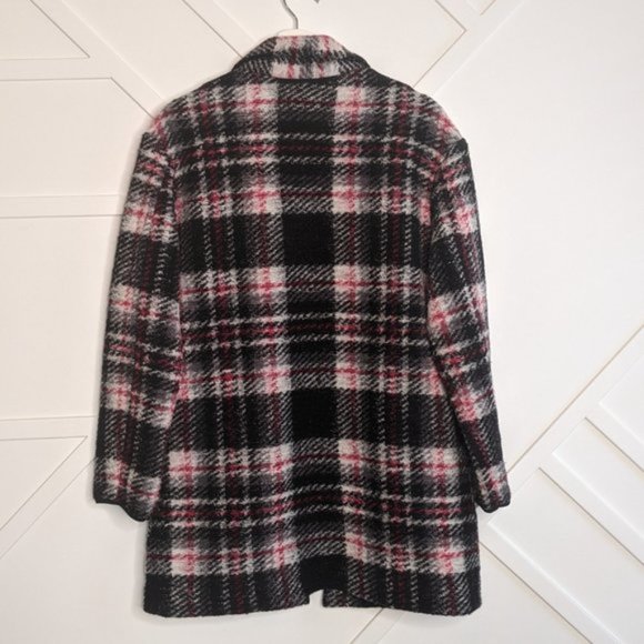 Wilfred Aritzia Wilfred Free Off-Duty Neelam Jacket Plaid cocoon jacket Sz/ S - Picture 12 of 12